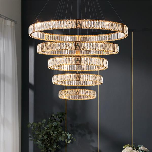 后现代轻奢水晶吊灯105-1396-五层