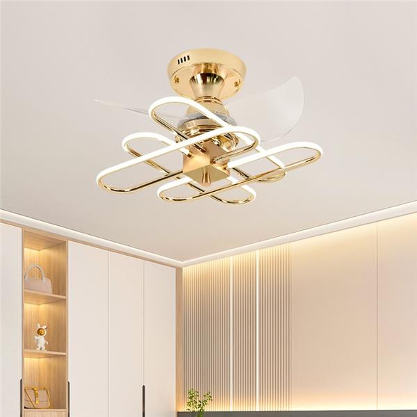 餐厅卧室简约北欧现代风扇灯