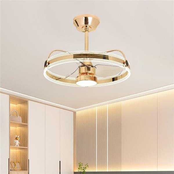 餐厅卧室简约北欧现代风扇灯