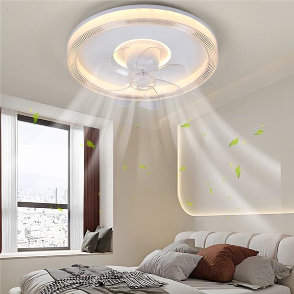 现代简约卧室吸顶风扇灯006-24018