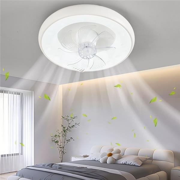 现代简约卧室吸顶风扇灯006-24026